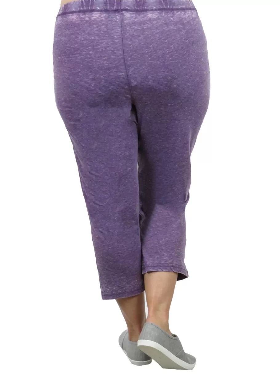 La Cera™ Pantalon Corto De Punto Suave Y Flexible - Talla Grande^ Más Ropa Cómoda