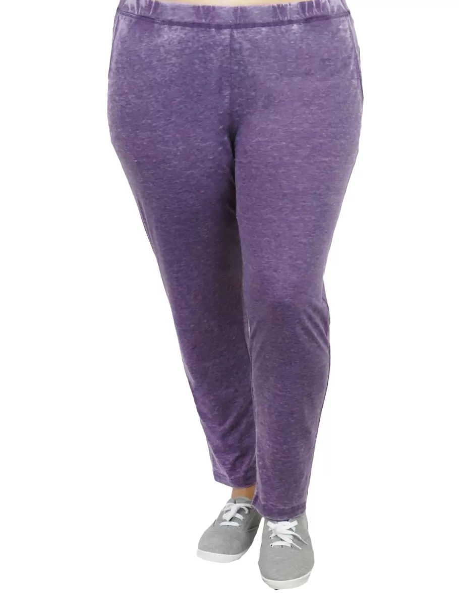 La Cera™ Pantalon De Punto Suave Y Flexible - Talla Grande^ Más Ropa Cómoda