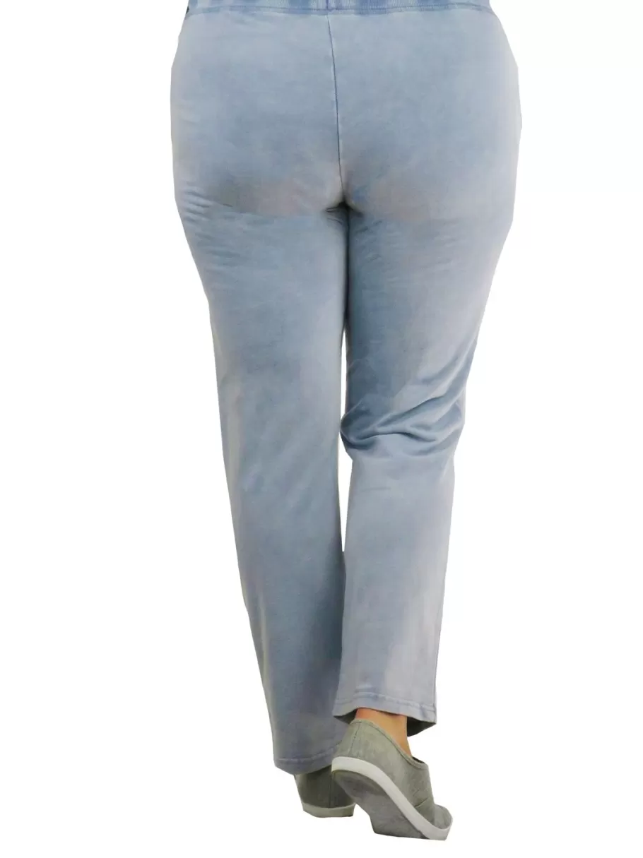 La Cera™ Pantalones Con Cordon De Felpa Francesa Jaspeados - Tallas Grandes^ Más Ropa Cómoda