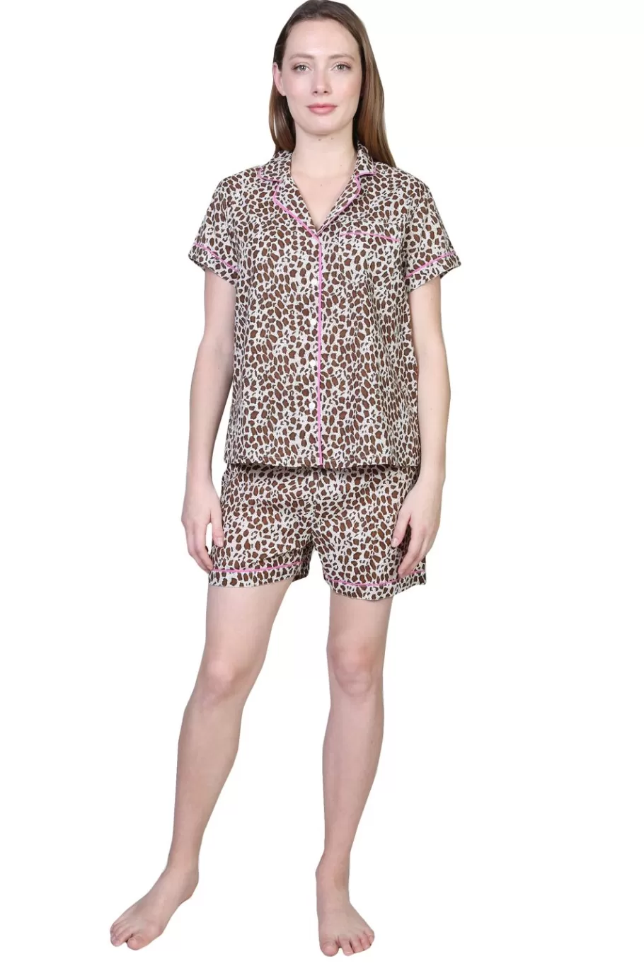 La Cera™ Pijama Con Estampado De Guepardo^ Pijama
