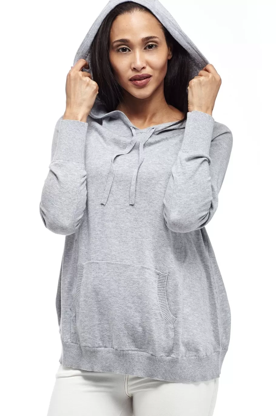 La Cera™ Sueter Tipo Jersey Con Capucha Y Cordon La Cera^ Suéteres
