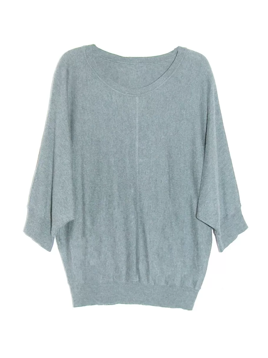 La Cera™ Sueter Tipo Jersey De Manga Larga La Cera De Talla Grande^ Plus Tops