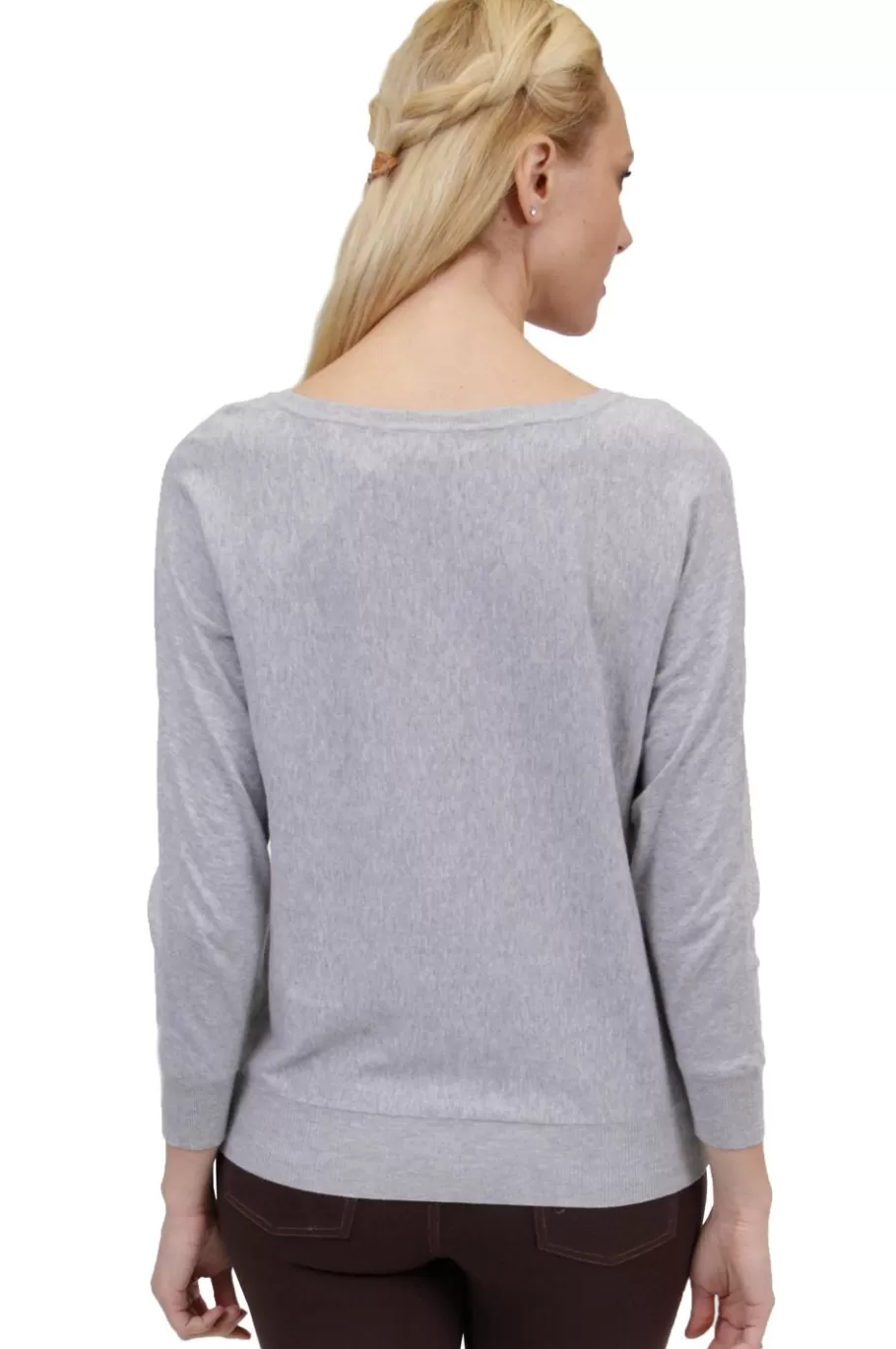 La Cera™ Sueter Tipo Jersey De Manga Larga La Cera De Talla Grande^ Plus Tops