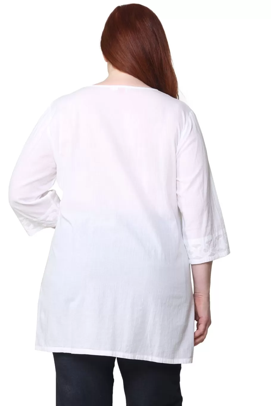 La Cera™ Top Con Apliques De Talla Grande La Cera^ Plus Tops