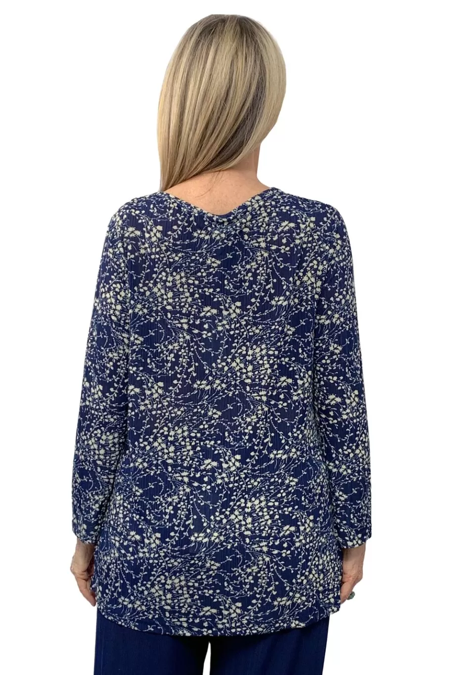 La Cera™ Top Con Cuello Vuelto Y Estampado Floral Lucerne De La Cera^ Tapas