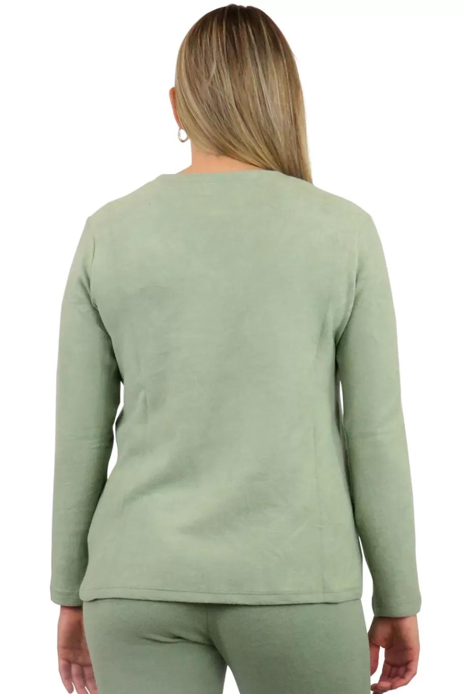 La Cera™ Top De Manga Larga Con Cuello En V Comfort Collection^ Tapas