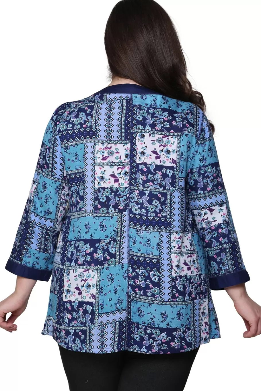 La Cera™ Top De Patchwork La Cera Talla Grande^ Plus Tops