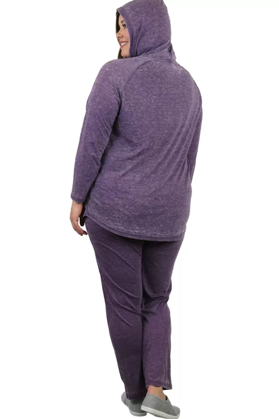 La Cera™ Top De Punto Con Capucha, Suave Y Flexible, De Talla Grande^ Más Ropa Cómoda