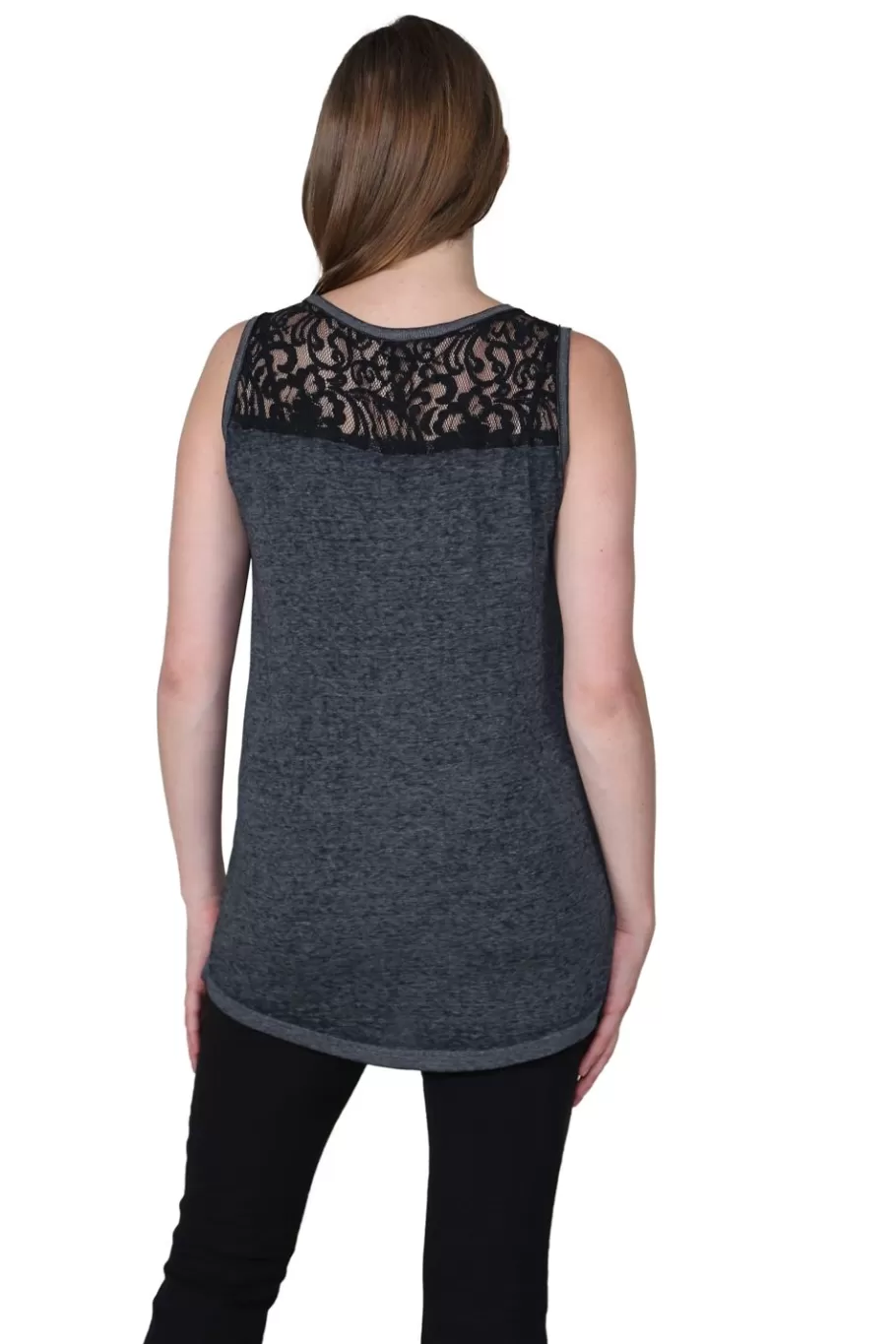 La Cera™ Top De Punto Sin Mangas Suave Y Flexible De Talla Grande^ Más Ropa Cómoda