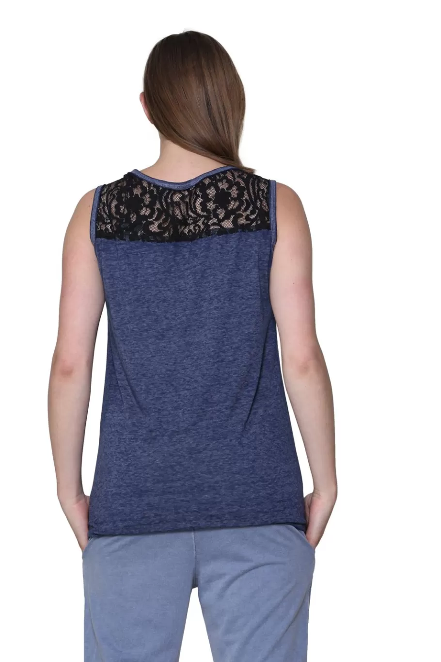 La Cera™ Top De Punto Sin Mangas Suave Y Flexible De Talla Grande^ Más Ropa Cómoda
