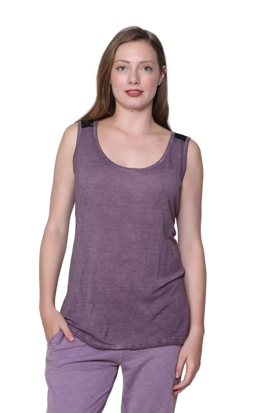 La Cera™ Top De Punto Sin Mangas Suave Y Flexible De Talla Grande^ Más Ropa Cómoda