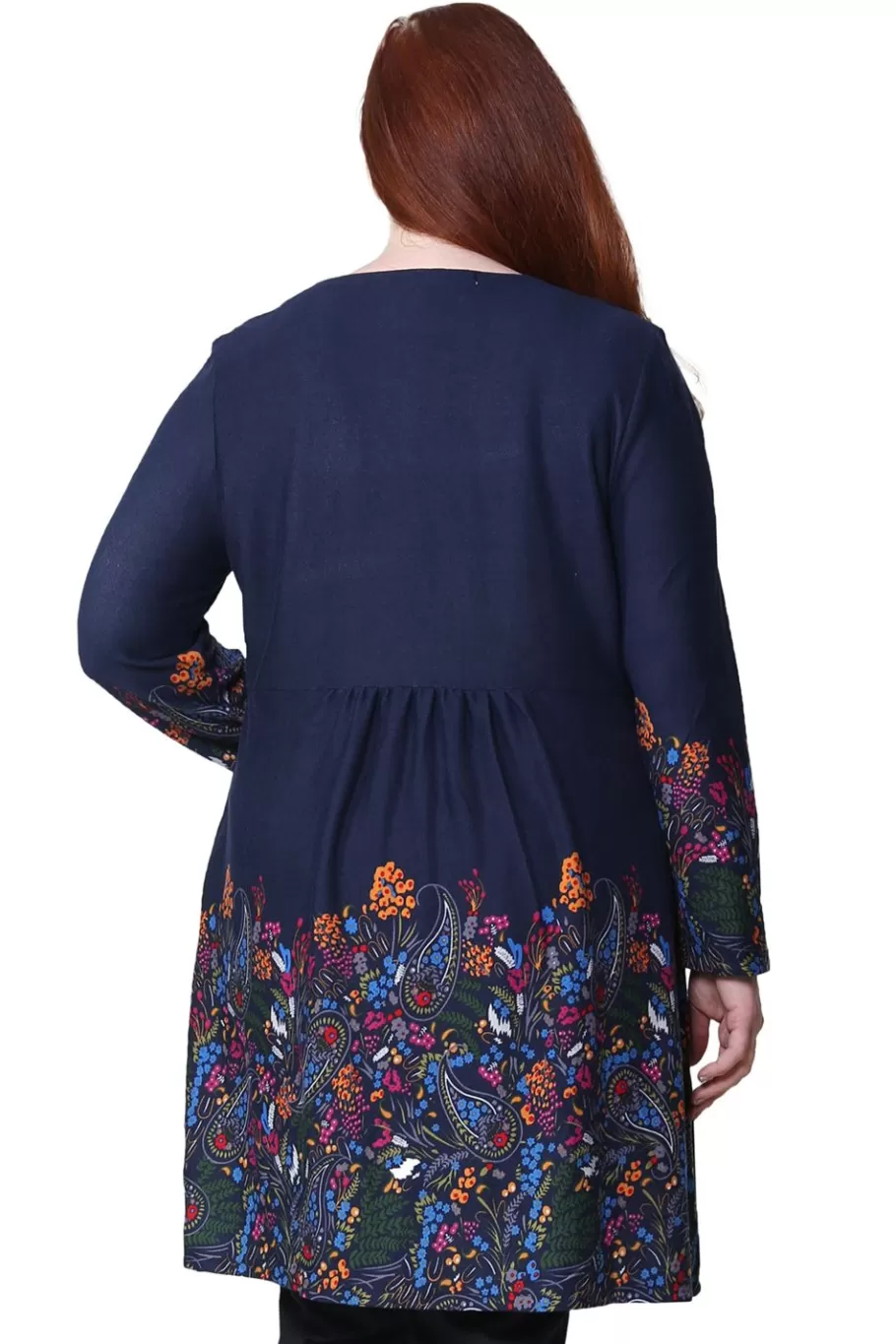 La Cera™ Top Tipo Tunica Tipo Jersey Floral La Cera - Talla Grande^ Plus Tops