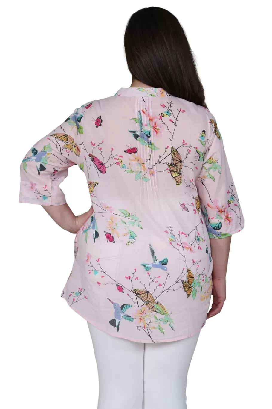 La Cera™ Tunica Con Estampado Nature At It'S Best De Talla Grande^ Plus Tops