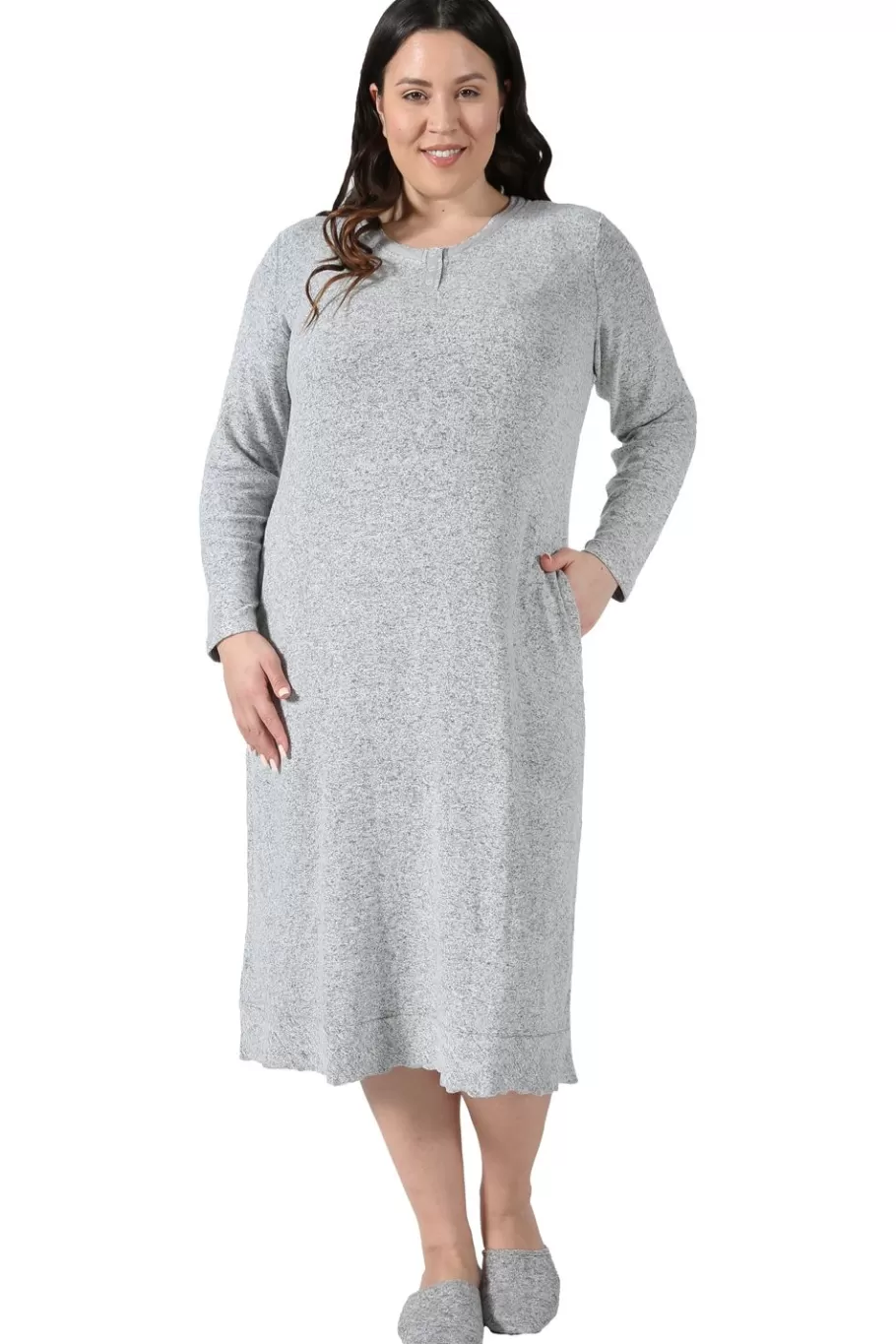 La Cera™ Vestido A Presion De Talla Grande De The Comfort Collection^ Más Ropa Cómoda
