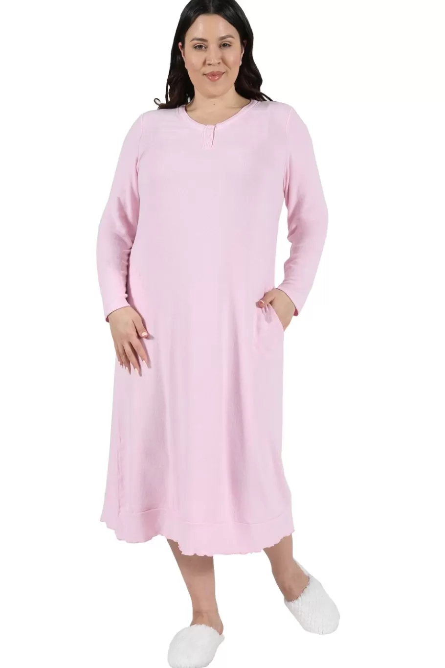 La Cera™ Vestido A Presion De Talla Grande De The Comfort Collection^ Más Ropa Cómoda