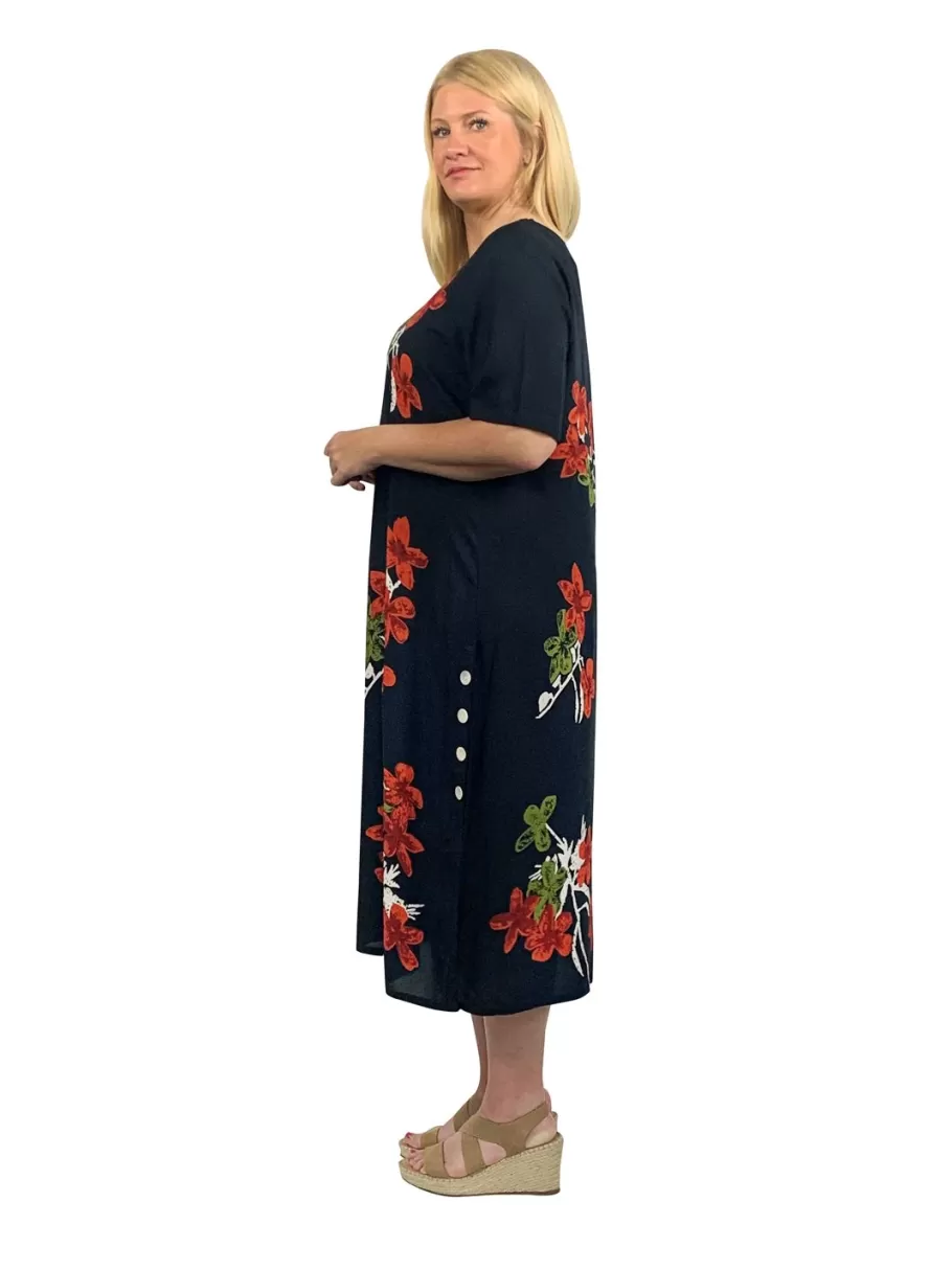 La Cera™ Vestido Acampanado De Manga Corta La Cera^ Vestidos Tejidos