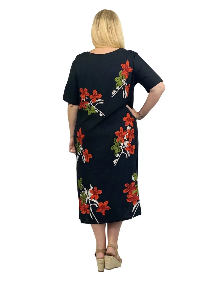 La Cera™ Vestido Acampanado De Manga Corta La Cera^ Vestidos Tejidos