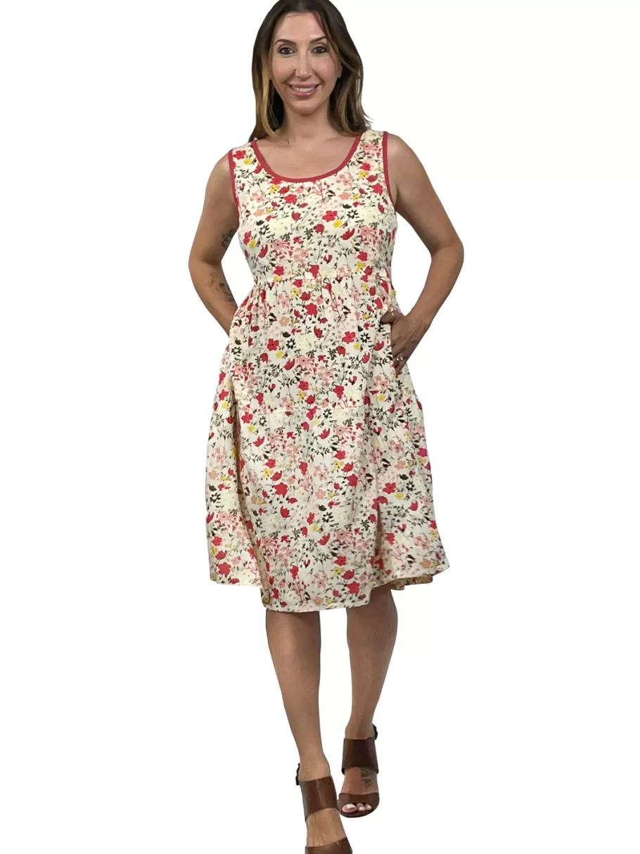 La Cera™ Vestido Con Estampado De Rayon A Capas De La Cera^ Vestidos Tejidos