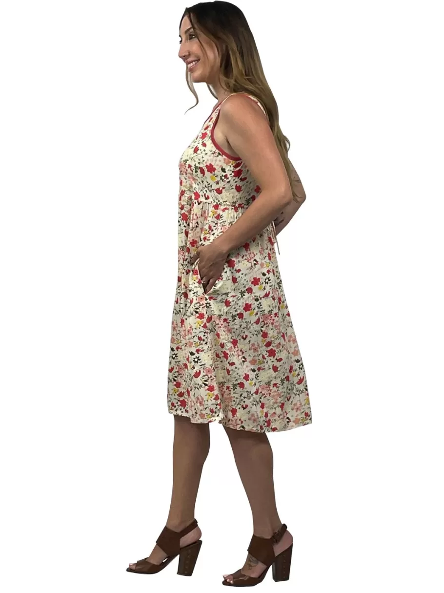 La Cera™ Vestido Con Estampado De Rayon A Capas De La Cera^ Vestidos Tejidos