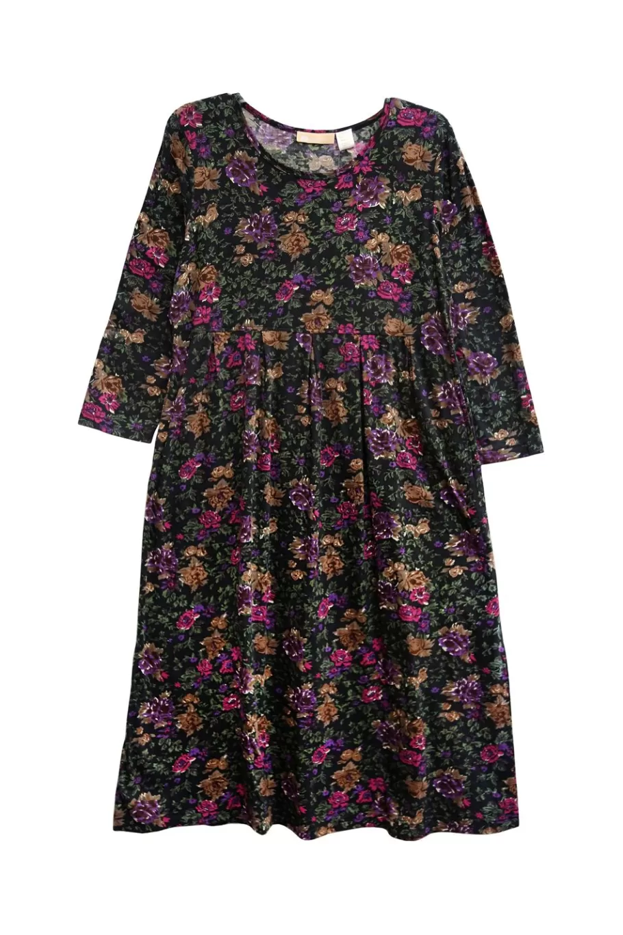 La Cera™ Vestido Con Estampado Floral De Punto De Algodon La Cera^ Vestidos De Punto