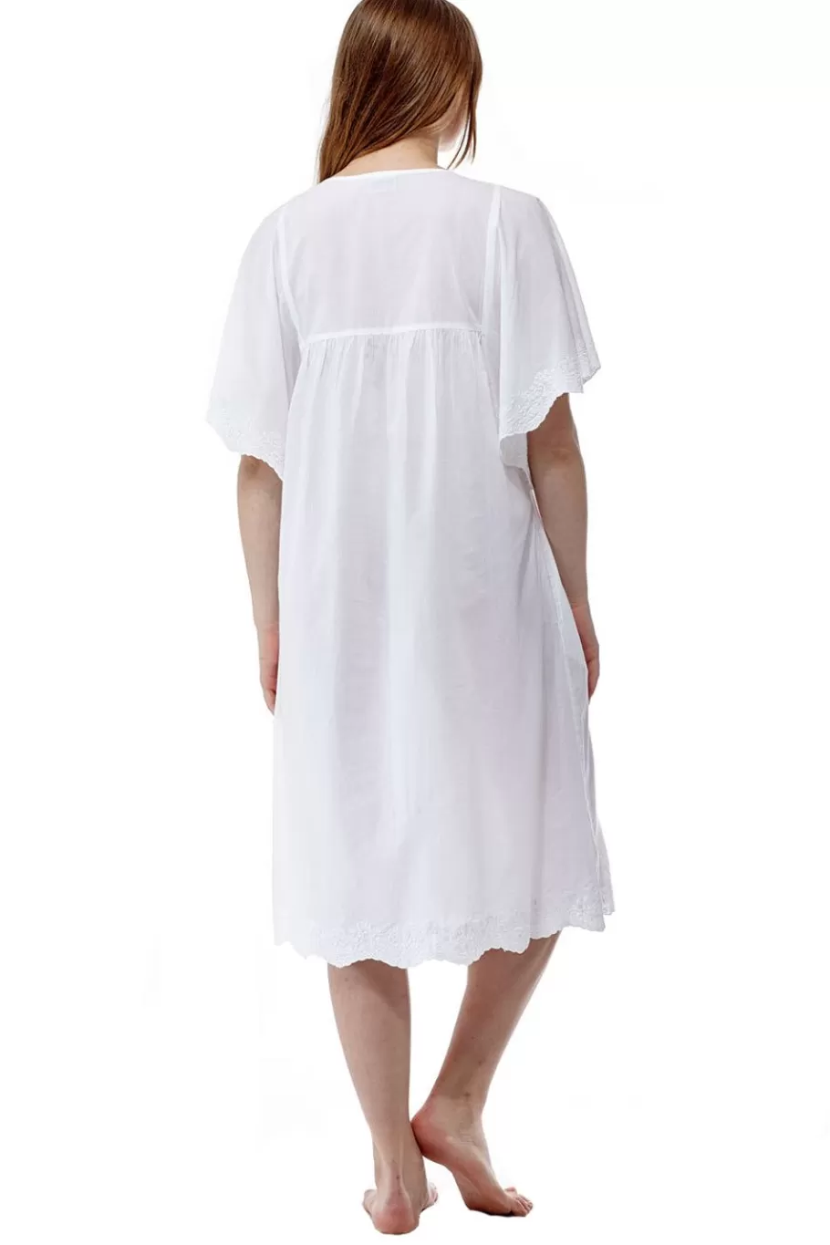 La Cera™ Vestido Con Mangas Acampanadas Y Canesu De Croche De La Cera^ Vestidos