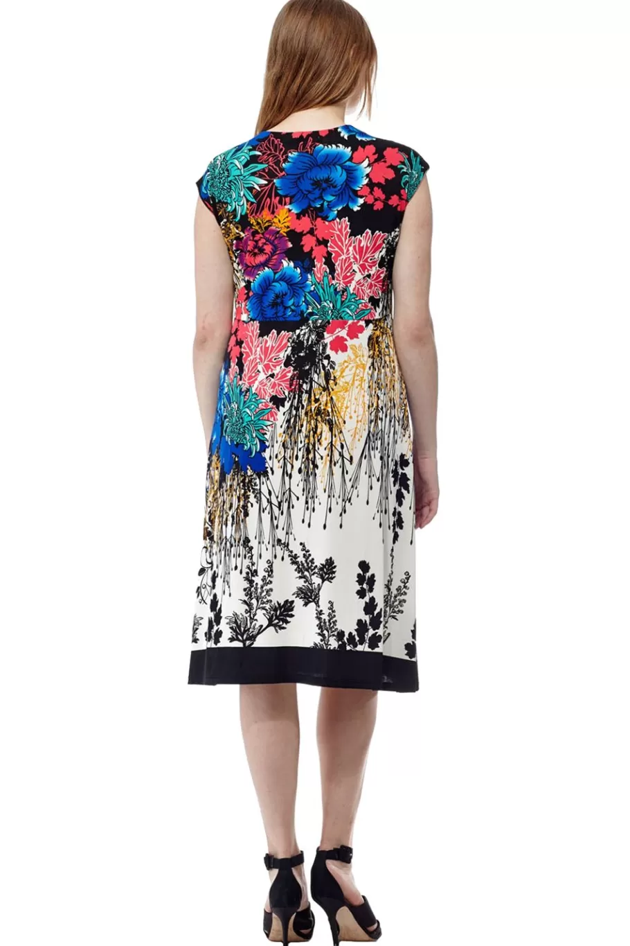 La Cera™ Vestido Con Parte Delantera Cruzada Y Estampado Ple De La Cera^ Vestidos De Punto