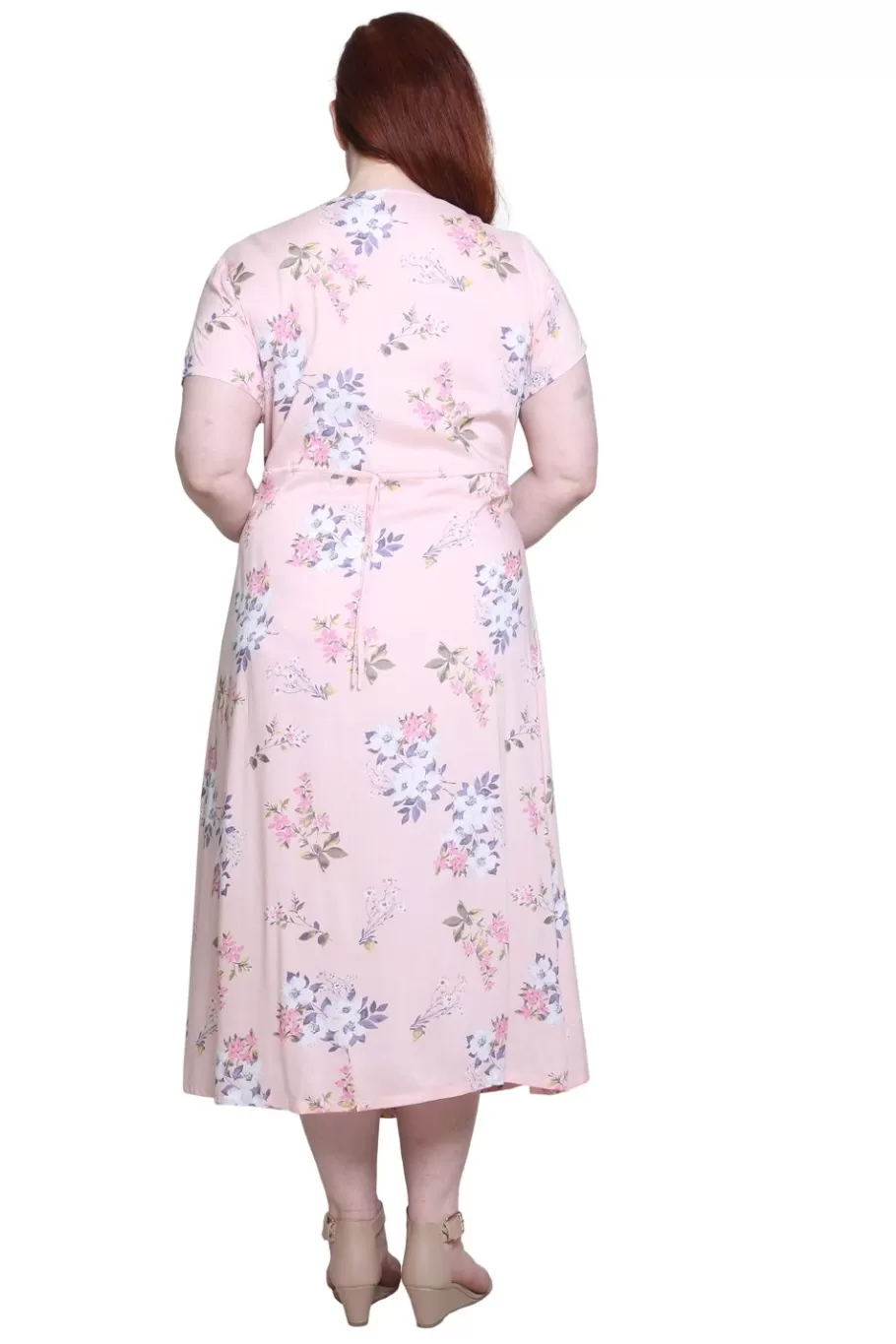 La Cera™ Vestido De Manga Corta Con Botones En La Parte Delantera La Cera De Ta^ Vestidos Plus