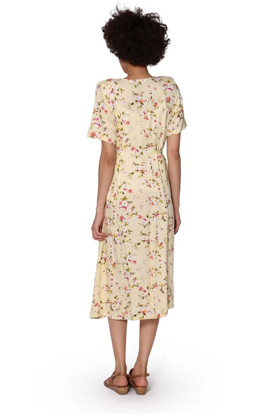 La Cera™ Vestido De Manga Corta Con Botones En La Parte Delantera La Cera De Ta^ Vestidos Plus