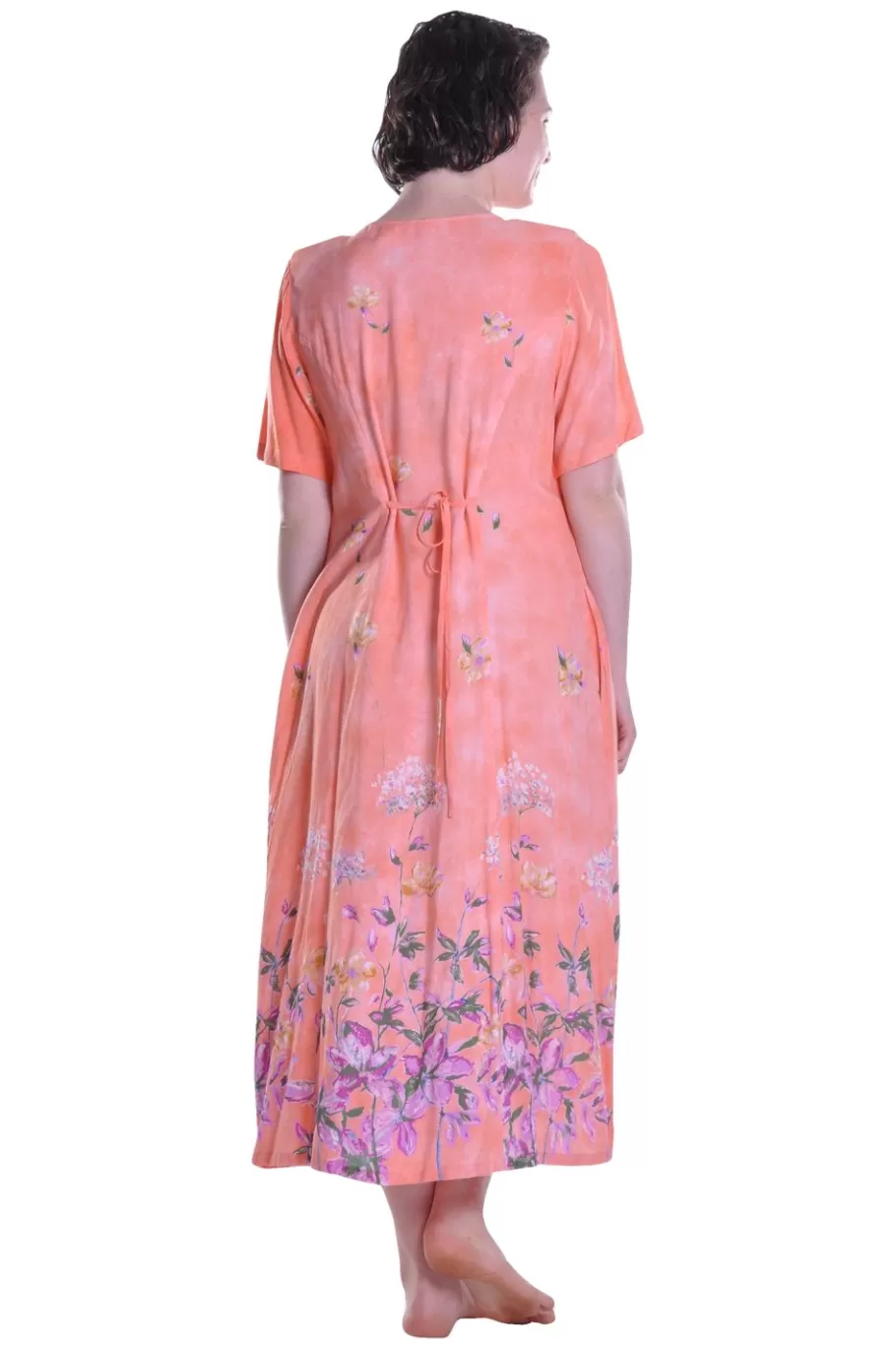 La Cera™ Vestido De Manga Corta Con Botones En La Parte Delantera La Cera De Ta^ Vestidos Plus