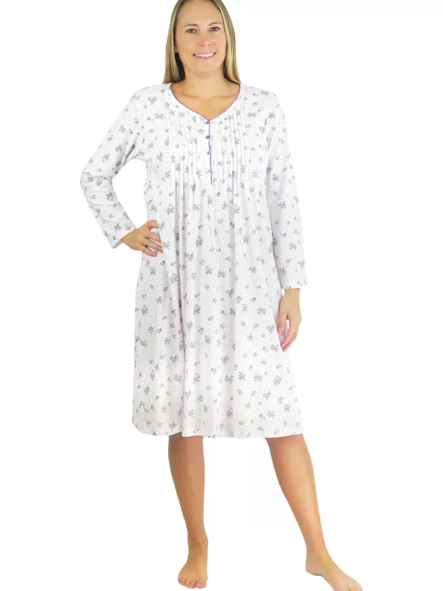 La Cera™ Vestido De Punto De Algodon Con Estampado Floral La Cera^ Vestidos