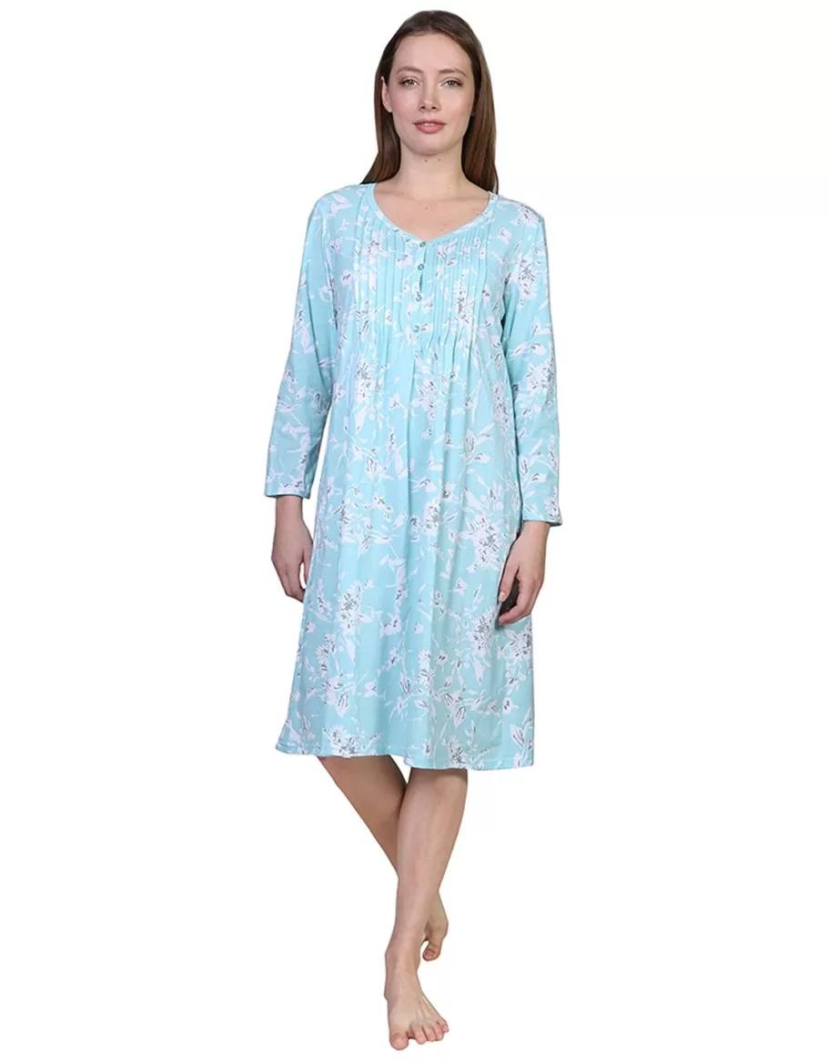 La Cera™ Vestido De Punto De Algodon Con Estampado Floral La Cera^ Vestidos