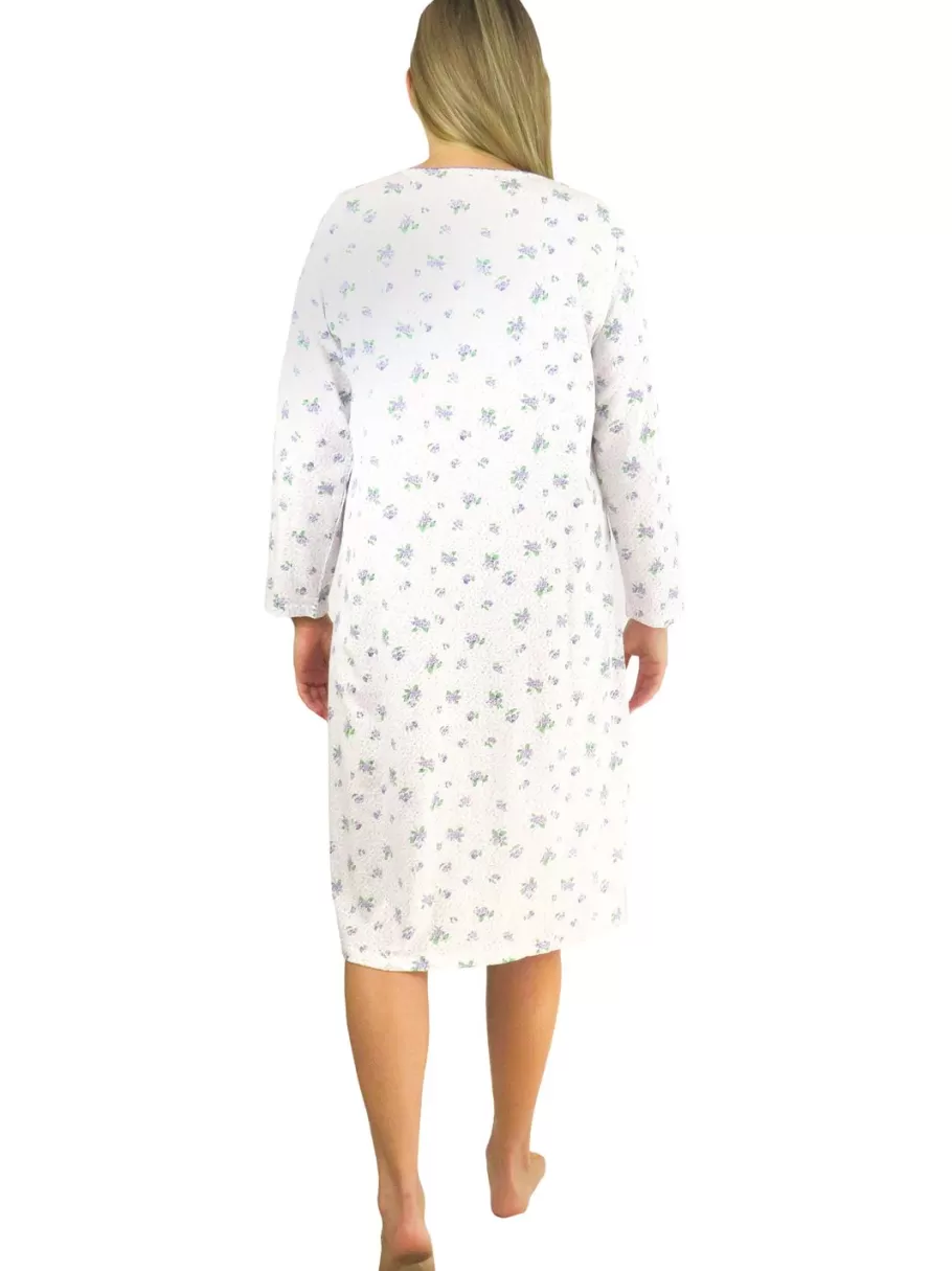 La Cera™ Vestido De Punto De Algodon Con Estampado Floral La Cera^ Vestidos