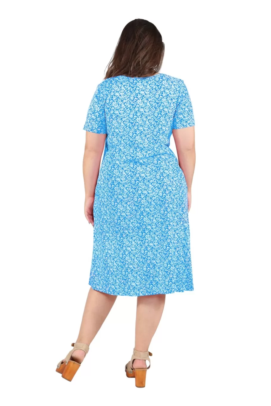 La Cera™ Vestido De Punto Evase De Talla Grande La Cera^ Vestidos Plus