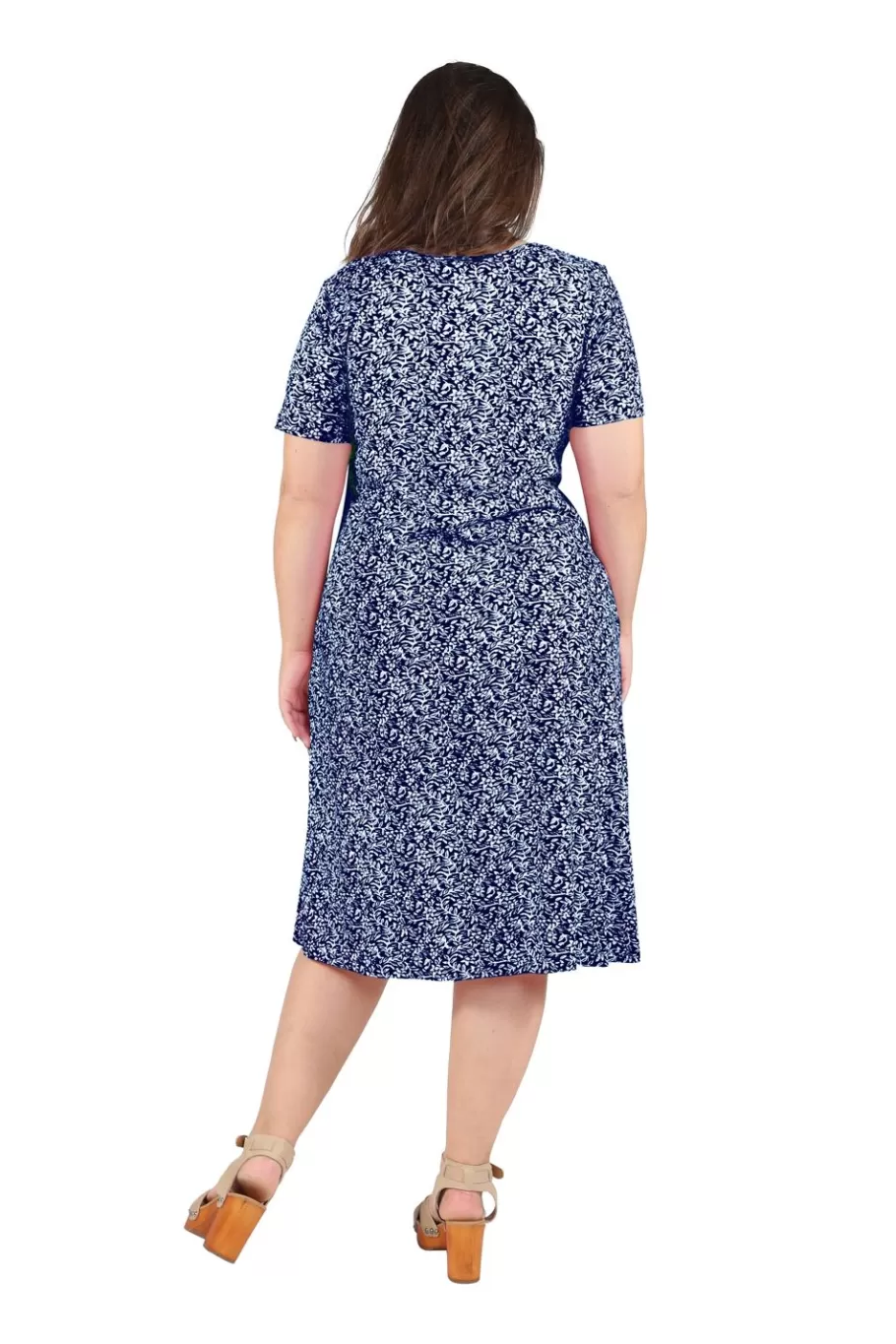 La Cera™ Vestido De Punto Evase De Talla Grande La Cera^ Vestidos Plus