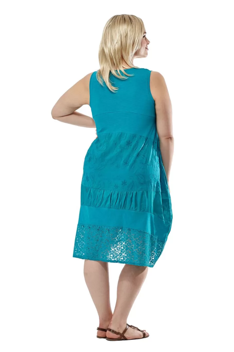 La Cera™ Vestido De Punto Sin Mangas De Talla Grande La Cera^ Vestidos Plus
