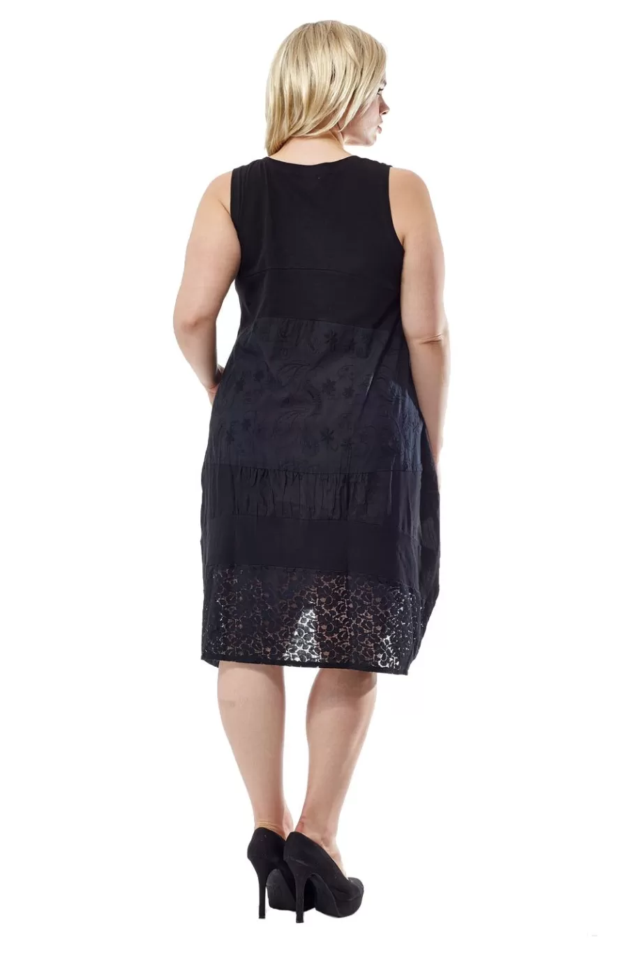 La Cera™ Vestido De Punto Sin Mangas De Talla Grande La Cera^ Vestidos Plus