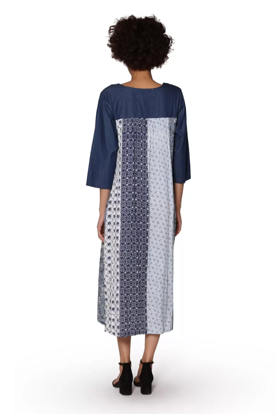 La Cera™ Vestido De Rayon Con Bordado Floral La Cera^ Vestidos Tejidos