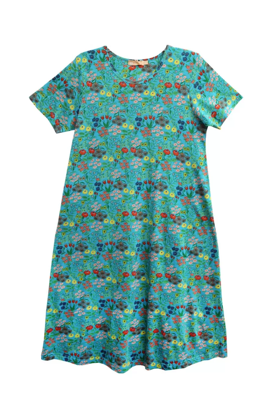 La Cera™ Vestido De Talla Grande De Punto De Jersey De Algodon Con Estampado Ac^ Vestidos Plus