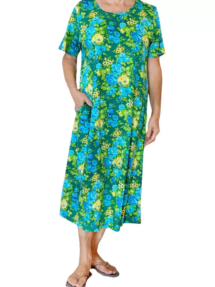La Cera™ Vestido Evase Con Estampado Floral La Cera - Talla Grande^ Vestidos Plus