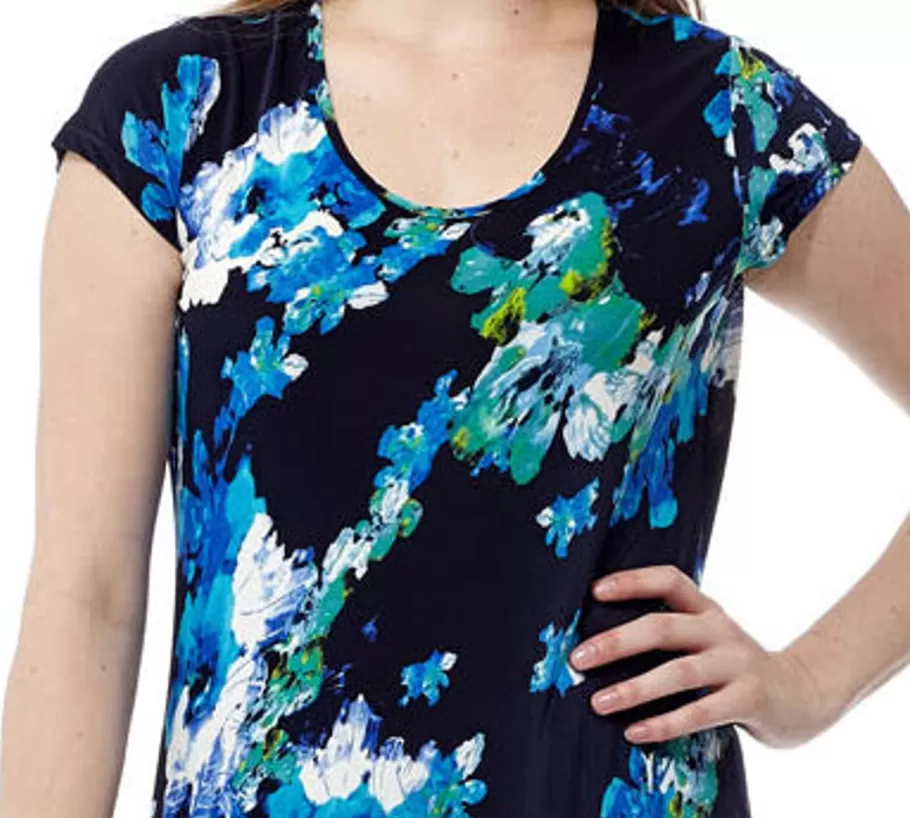 La Cera™ Vestido Largo Con Estampado Floral Y Paisley De La Cera^ Vestidos De Punto