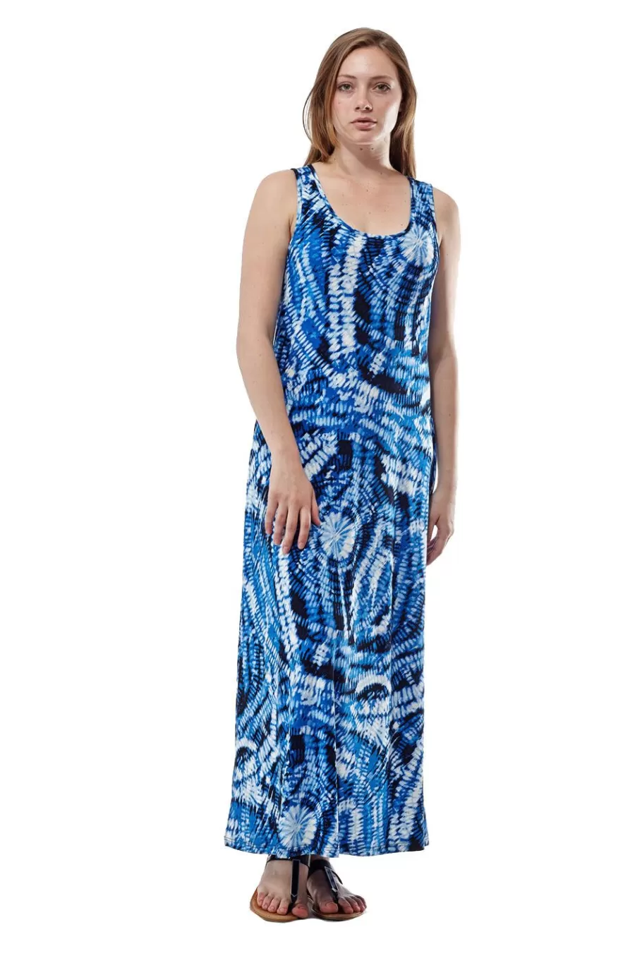 La Cera™ Vestido Largo Con Estampado Tie-Dye Y Paisley De La Cera^ Vestidos De Punto