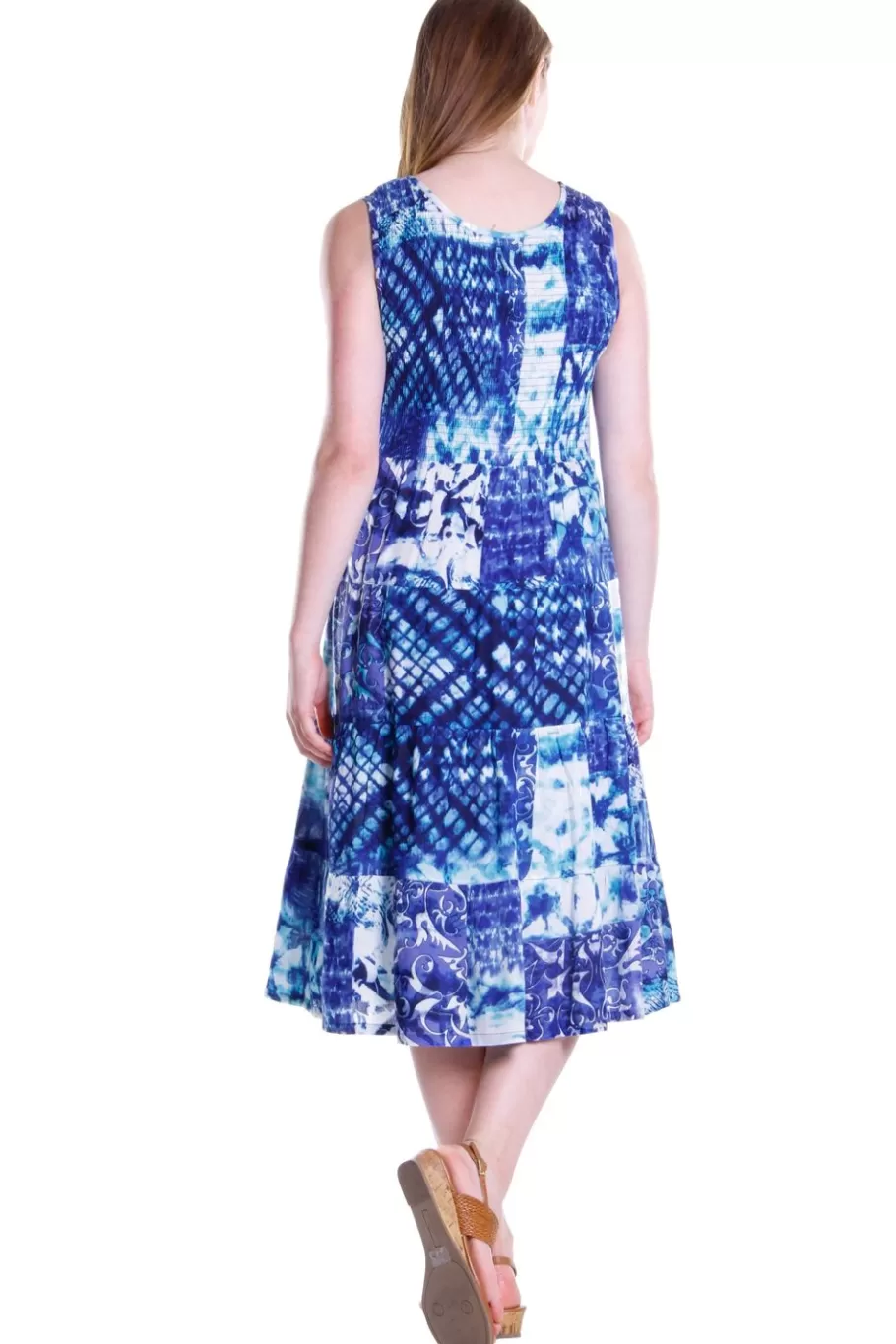 La Cera™ Vestido Sin Mangas Con Efecto Tie-Dye De La Cera^ Vestidos Tejidos