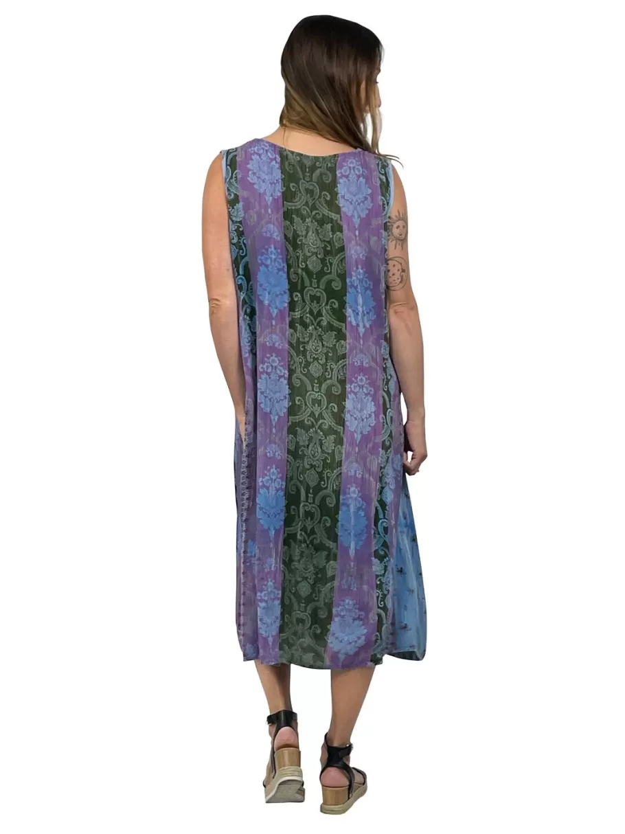 La Cera™ Vestido Sin Mangas Con Estampado Floral Jacobeo La Cera^ Vestidos Tejidos